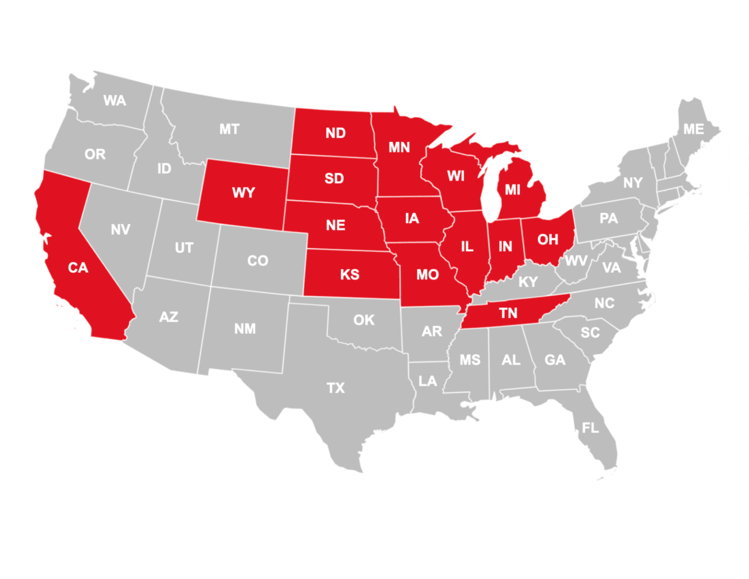 States NCM has worked in.